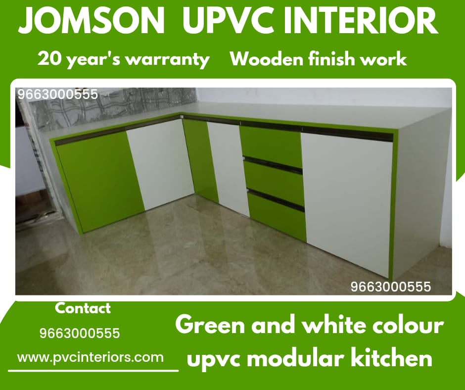 green color kitchen design